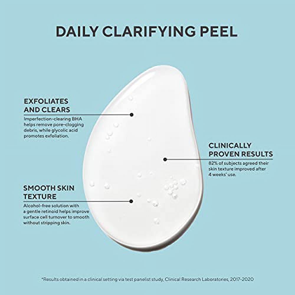 Murad Daily Clarifying Peel – Exfoliating Peel Solution – Resurfacing Retinoid/AHA/BHA Liquid - Skin-Smoothing Retinoid, Salicylic Acid & Glycolic Acid Peel for Face, 3.2 Fl Oz