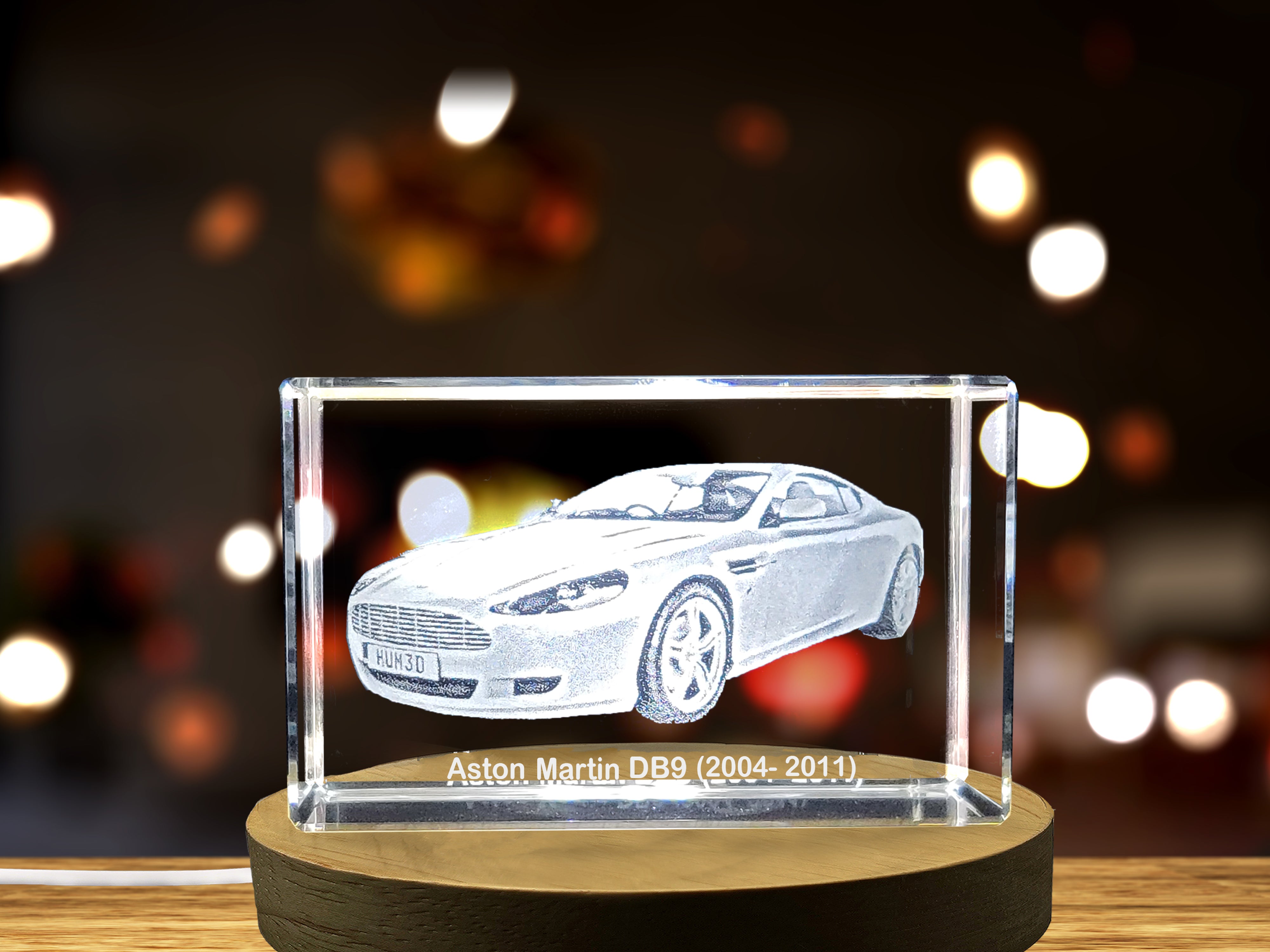 Aston Martin DB9 Grand Tourer Collectible Crystal Sculpture | Elegant 2004-2011 Model