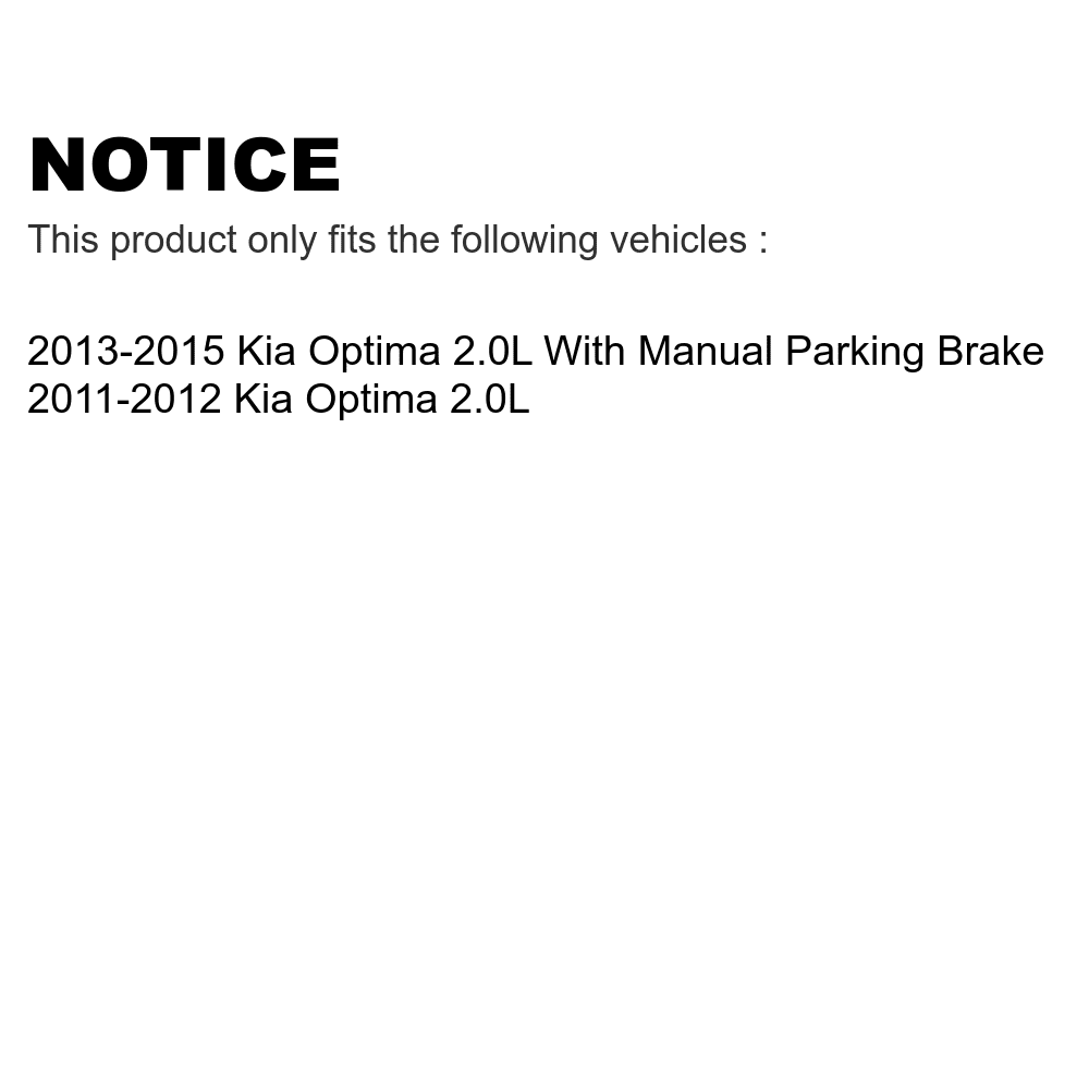 Front Rear Semi-Metallic Brake Pads Kit For Kia Optima 2.0L KPF-100173