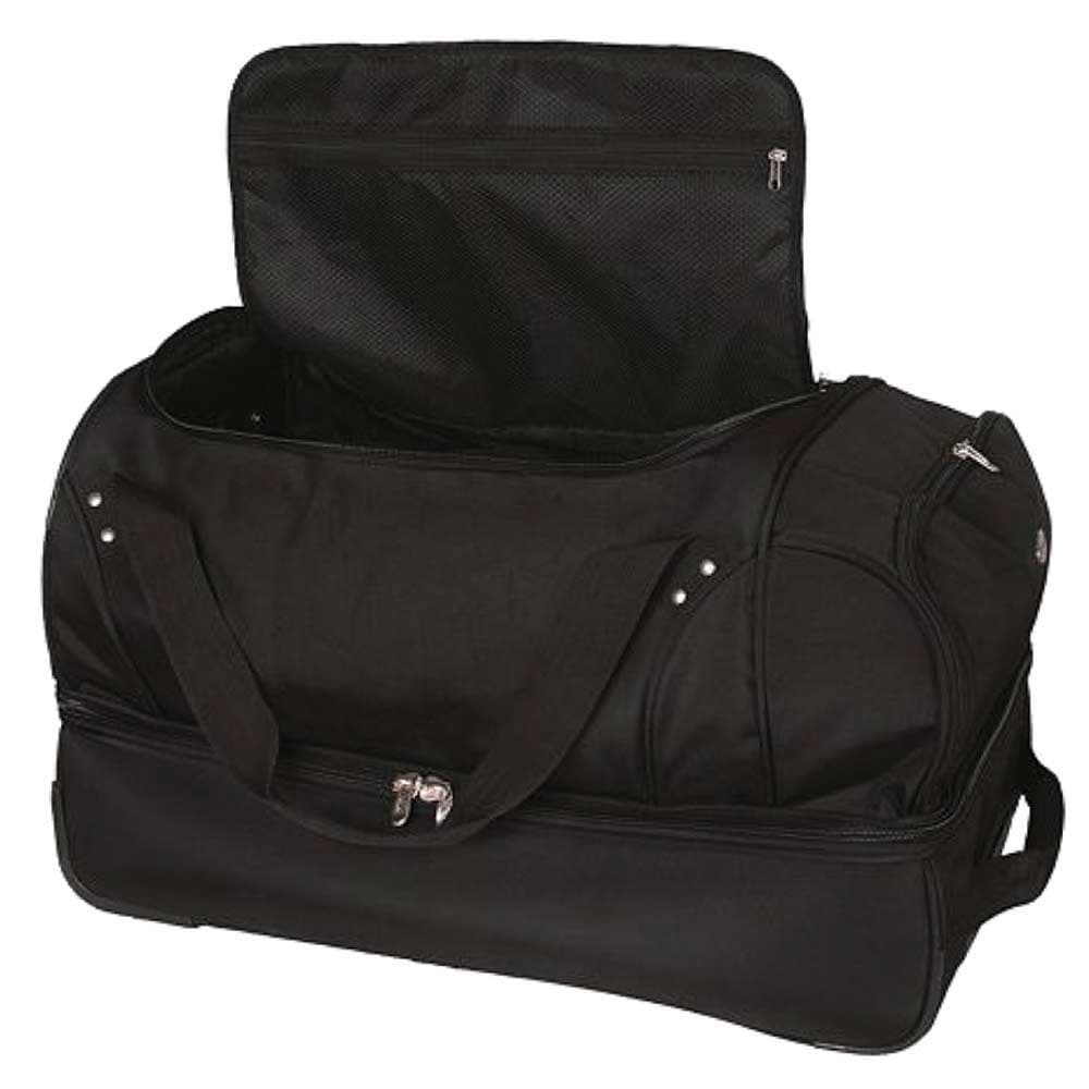 MOJO Tennessee Volunteers Black 27'' 2-Wheel Drop Bottom Rolling Duffel Bag