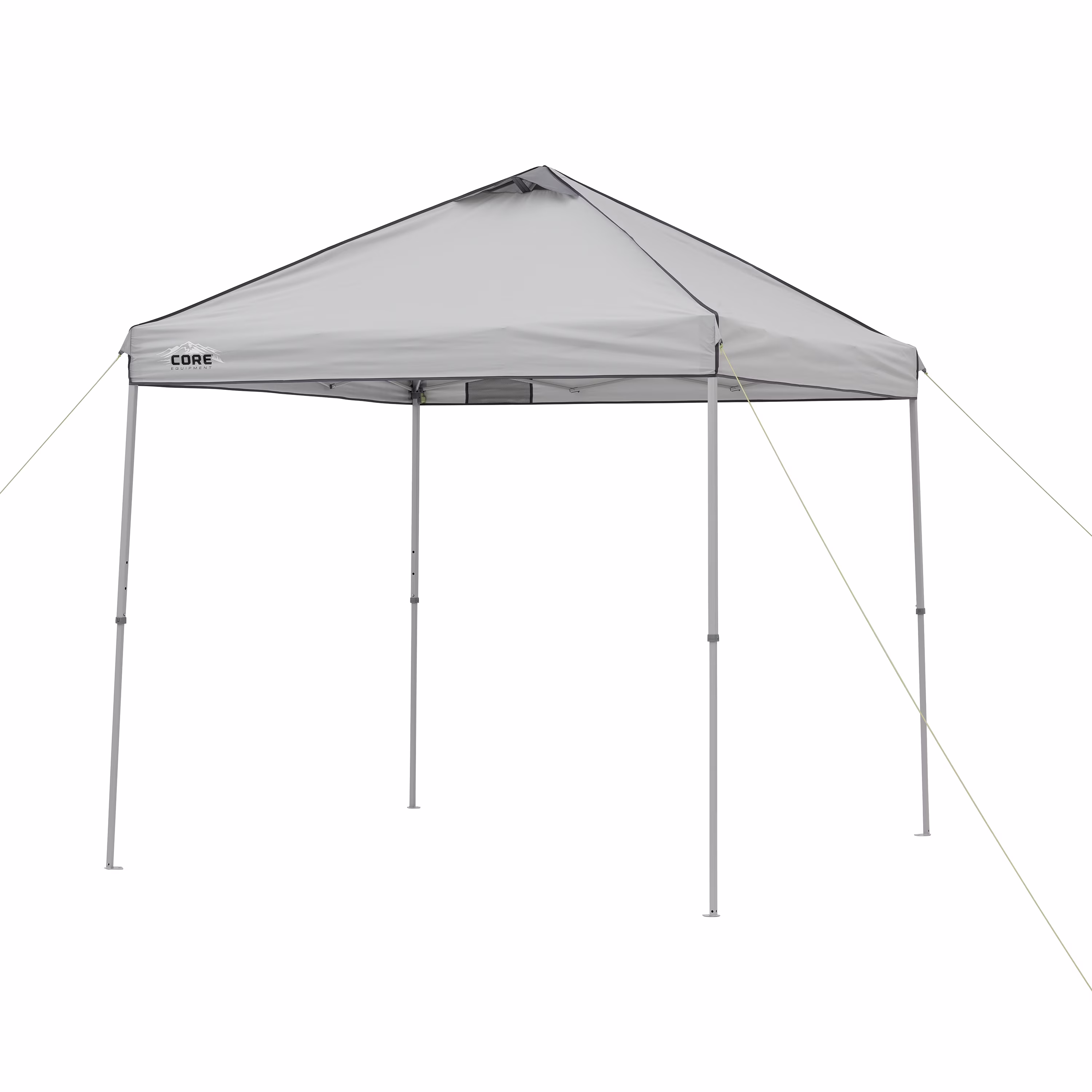 Core 8 x 8 Foot Outdoor Instant Pop Up Tent Canopy with Carry Bag, Gray