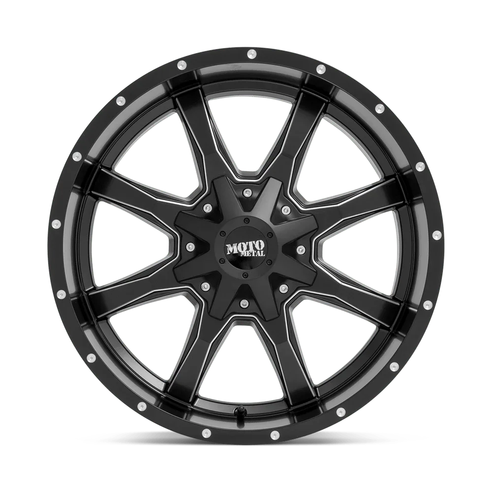 Moto Metal Cast Aluminum Rim MO970 20X12 6X135/5.5 SG-BLK-MILL -44MM, MO97021267944N