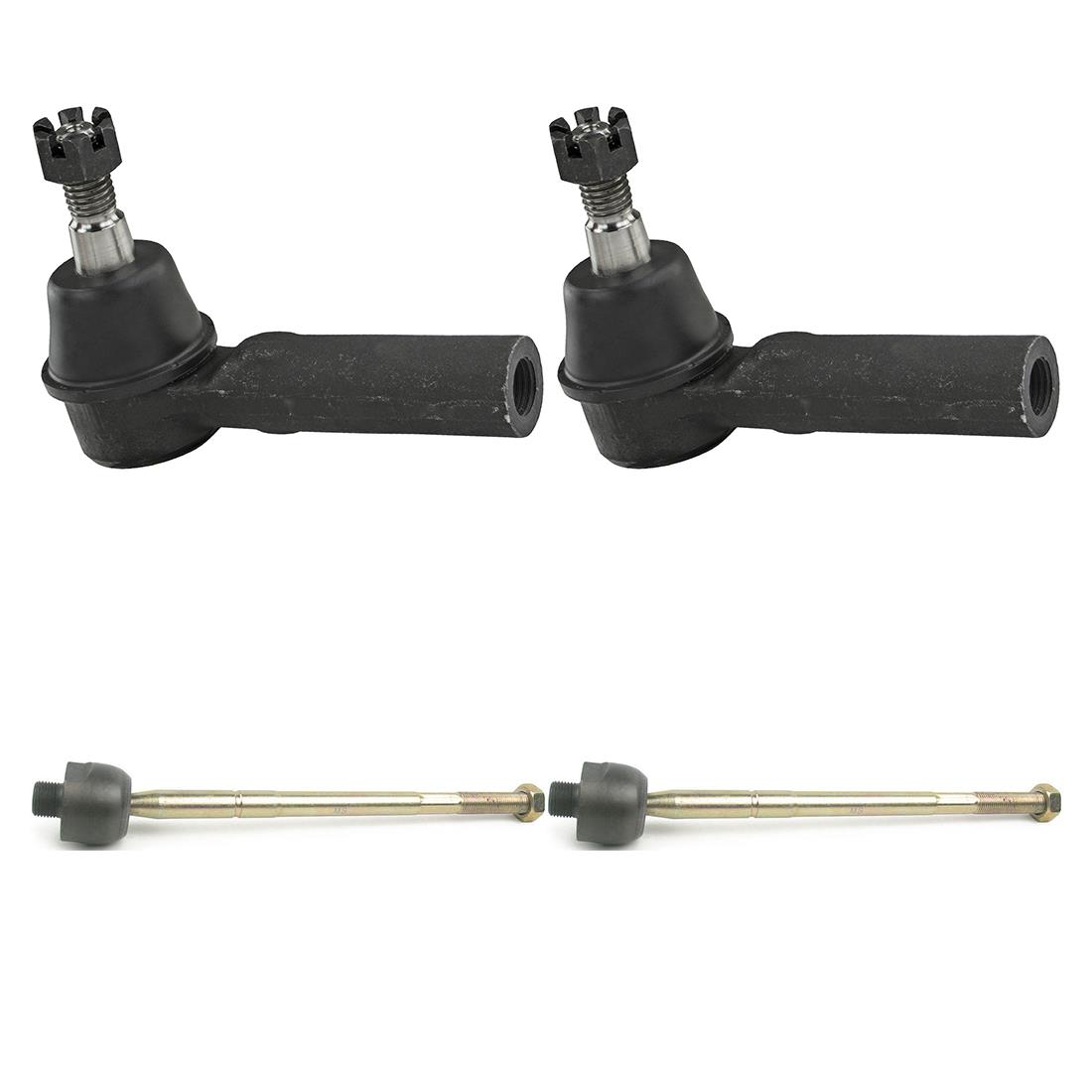 4X Mevotech Front Inner Front Outer Steering Tie Rod End For Chevrolet Corvette Fits select: 2002 CHEVROLET CORVETTE Z06, 2009 CHEVROLET CORVETTE GT1