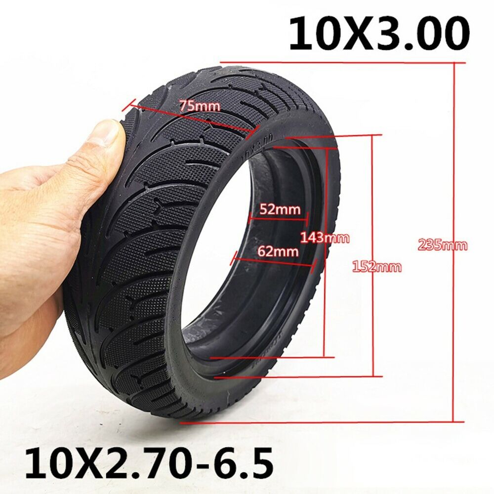 10 Inch 10x2.70-6.5 Electric Scooter Solid Tire Wheel Non Pneumatic Tyre UK