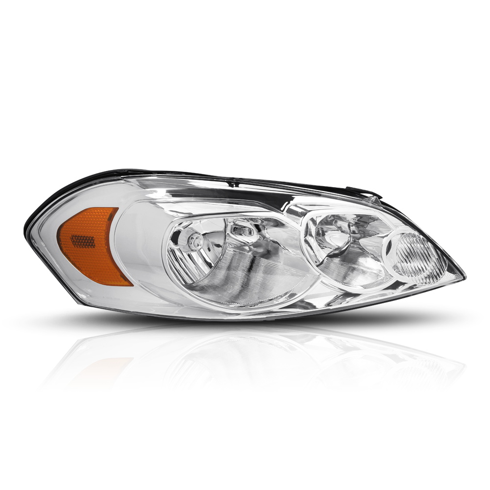 RH Passenger Side Chrome Headlight Assembly for 06-16 Chevy Impala/Monte Carlo 07 08 09 10 11 12 13 14 15 Fits select: 2006-2013 CHEVROLET IMPALA, 2014-2016 CHEVROLET IMPALA LIMITED