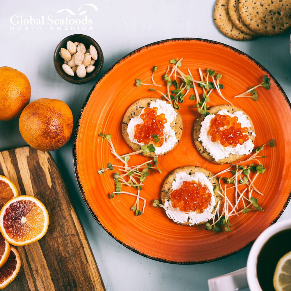 Chum Salmon Caviar #1 Grade 1.1 lbs Global Seafoods Wild Alaskan Seafood