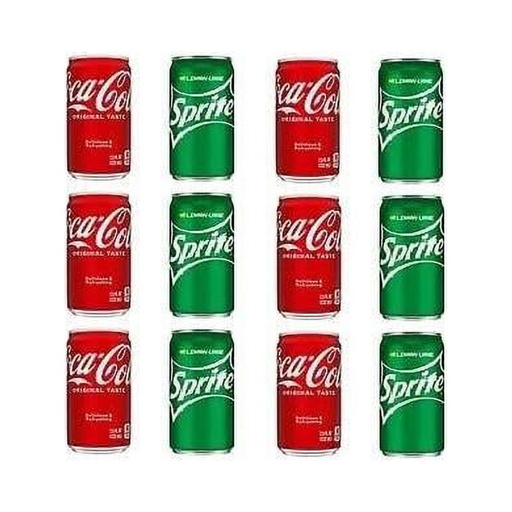 Coke Classic & Sprite 12 Fl Oz Cans - 24 (12 Coke/12 Sprite)