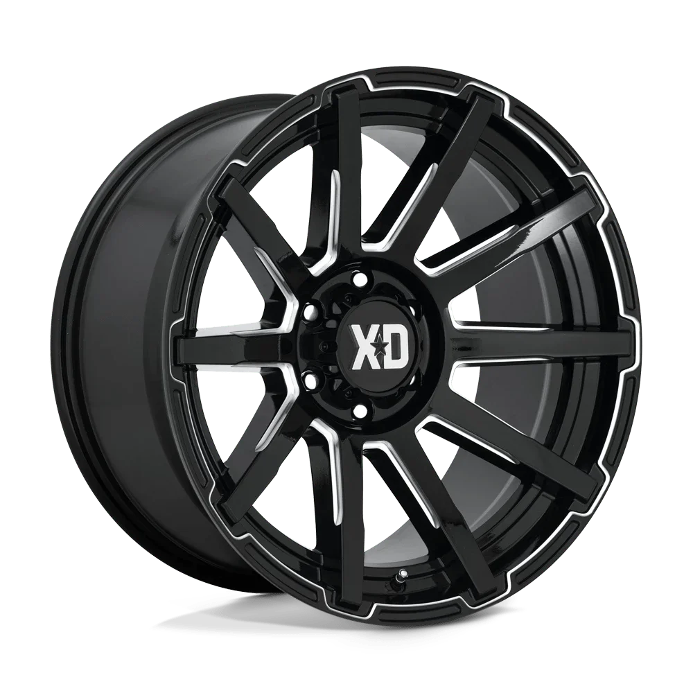 XD Aluminum Rim XD847 OUTBREAK 20X10in Gloss Black Milled Finish, XD84721068318N