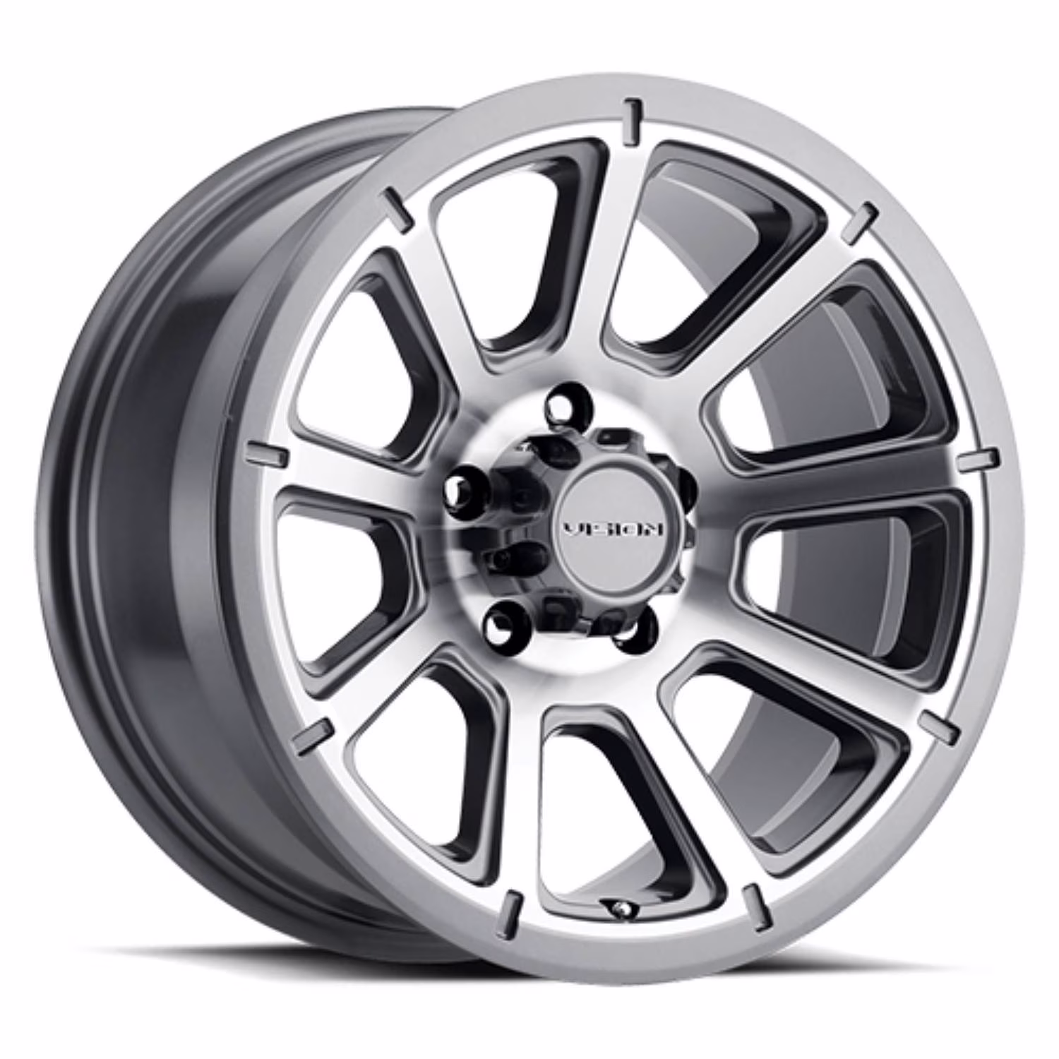 Vision 353 18x9 5x114.3 18et Gunmetal Machined Face wheel