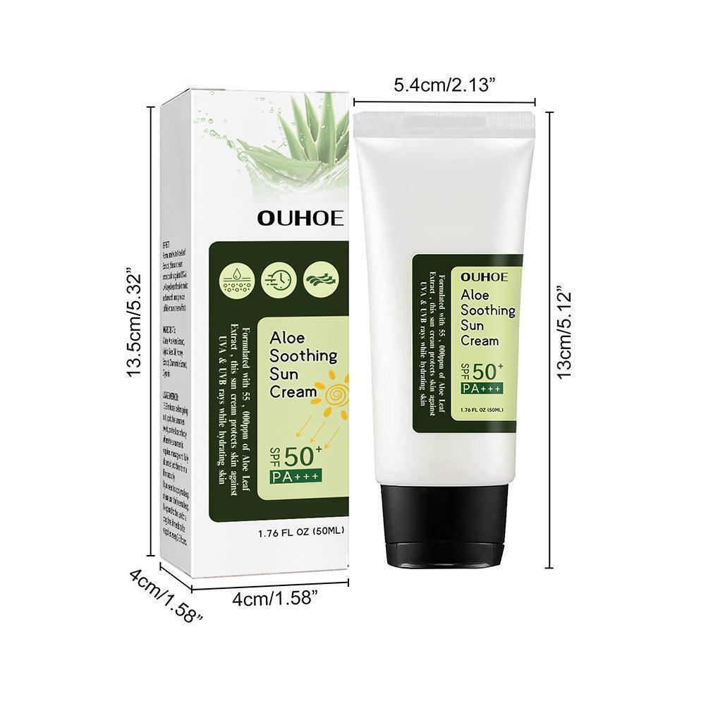 2pcs Aloe Soothing Sun Cream SPF50+ PA+++ 50ml