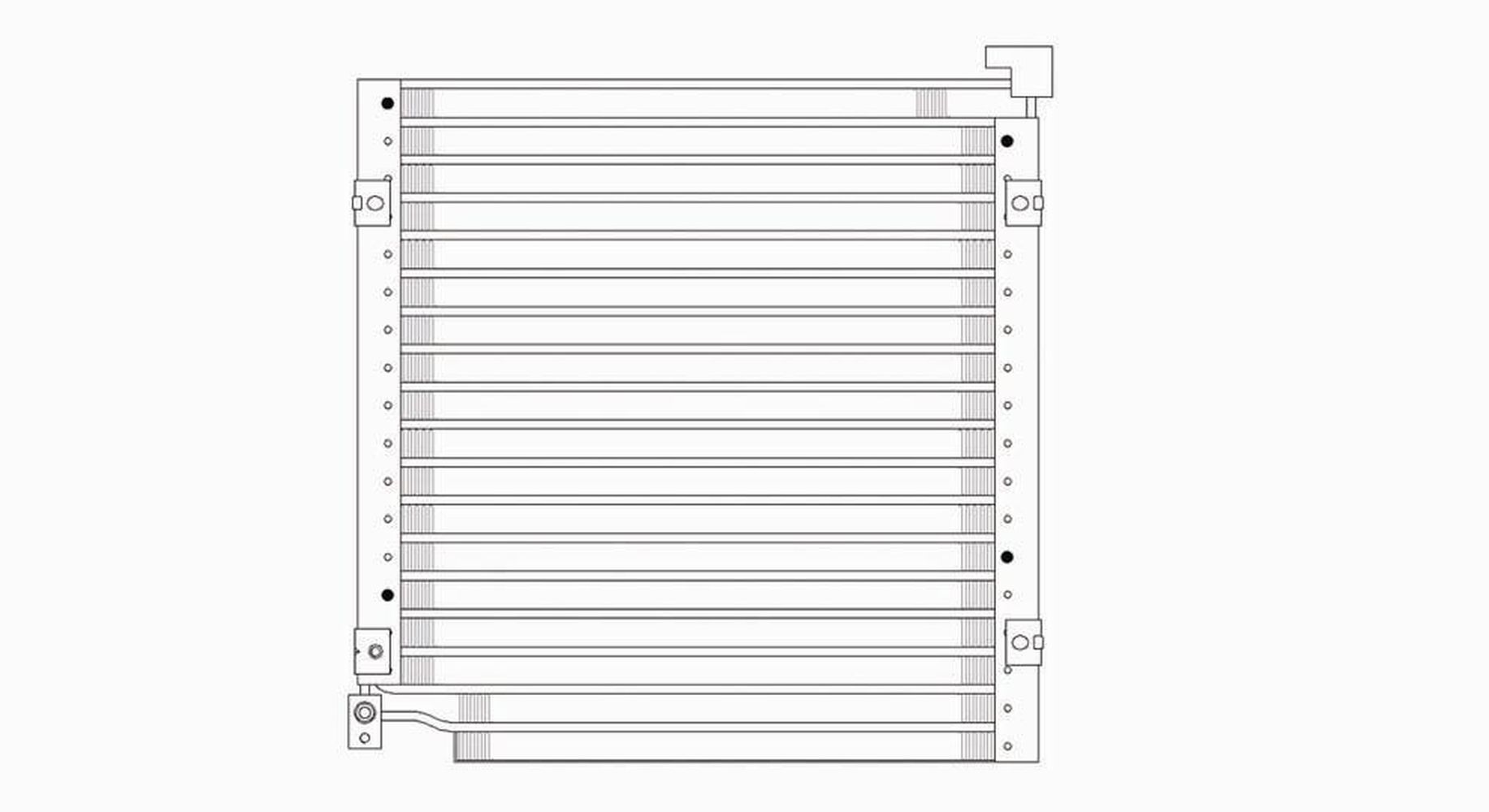 A/C Condenser Fits select: 1996-2000 HONDA CIVIC