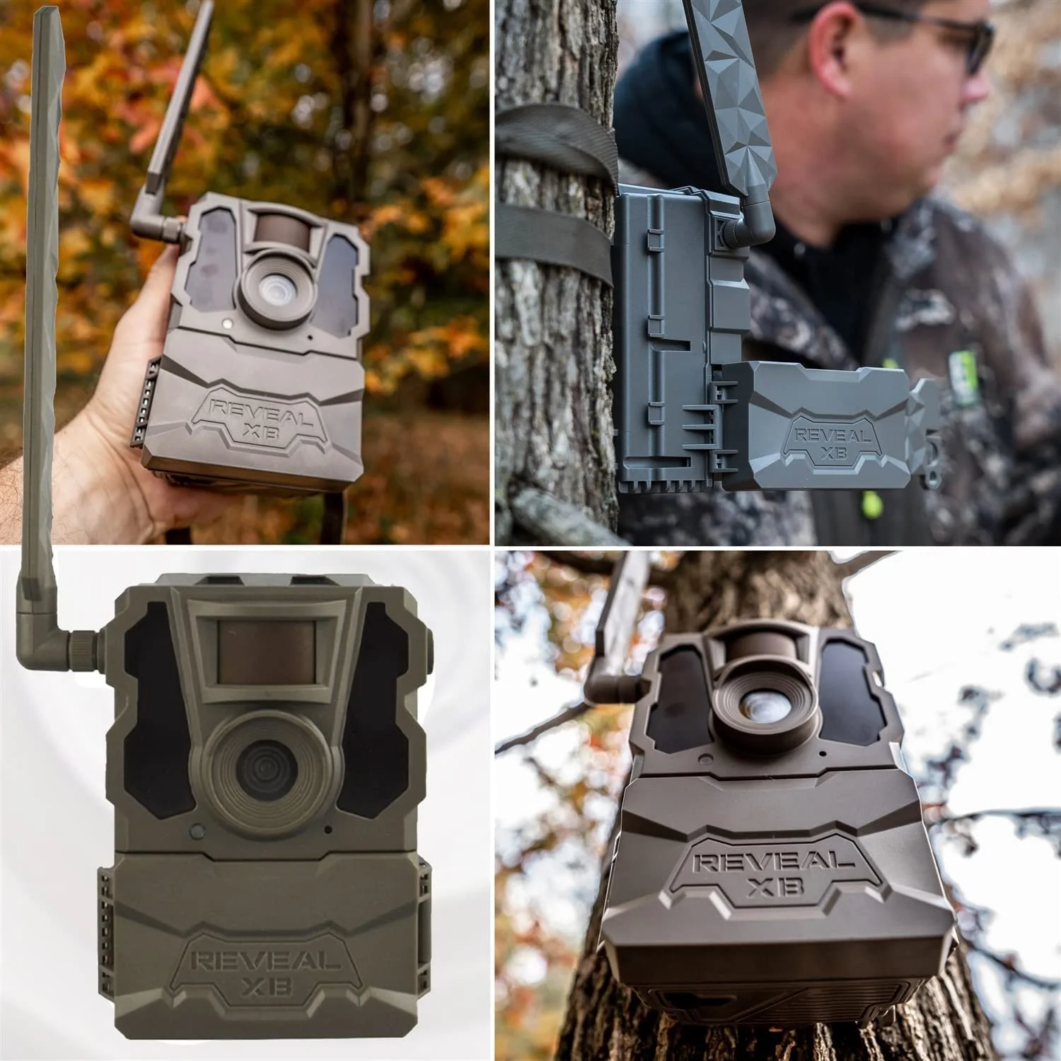 TACTACAM Reveal XB Cellular Trail Camera, No Glow - Verizon & AT&T 4 Pack