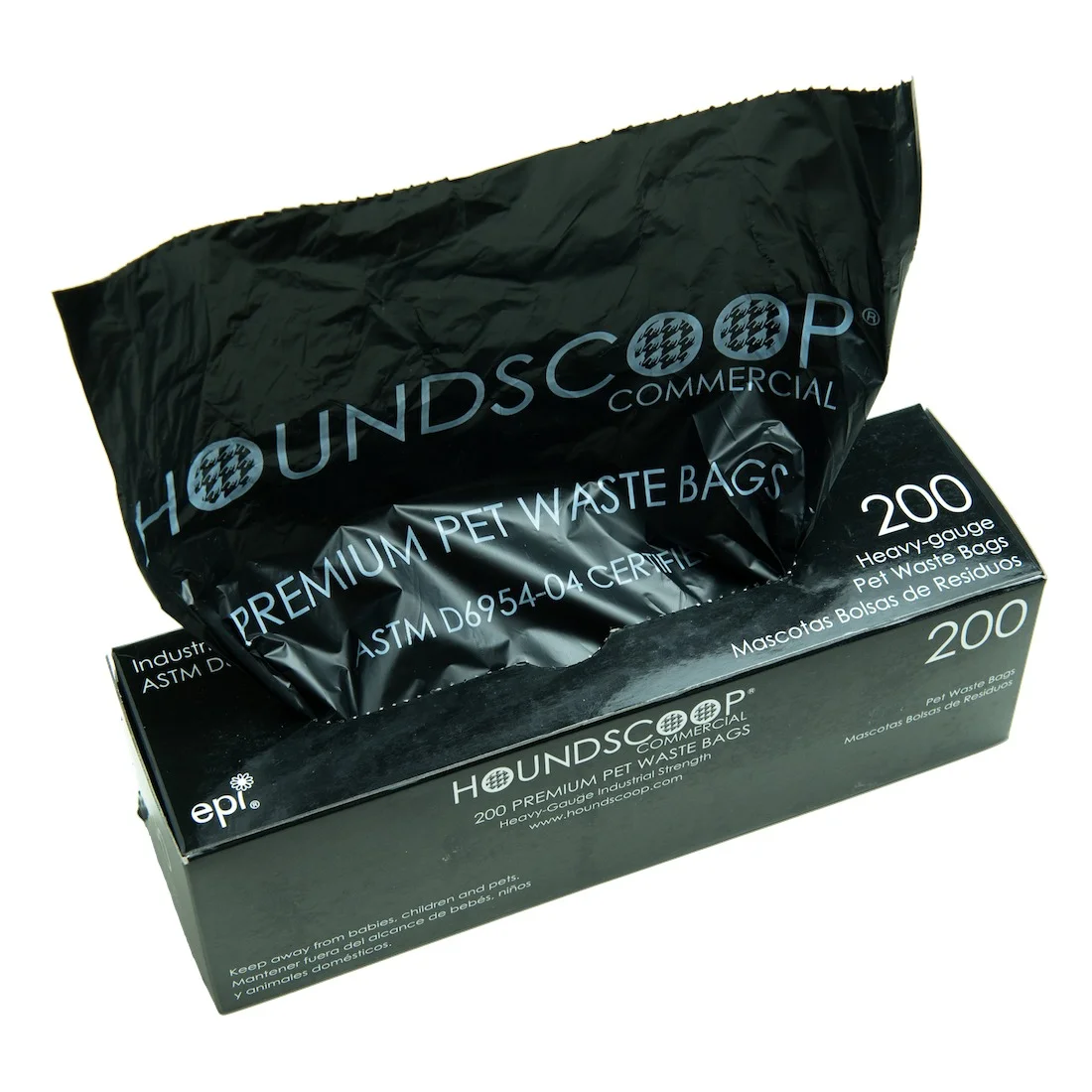 HOUNDSCOOP Case of 2000 Pet Waste Bags on Roll (10 Rolls of 200 Bags per roll)