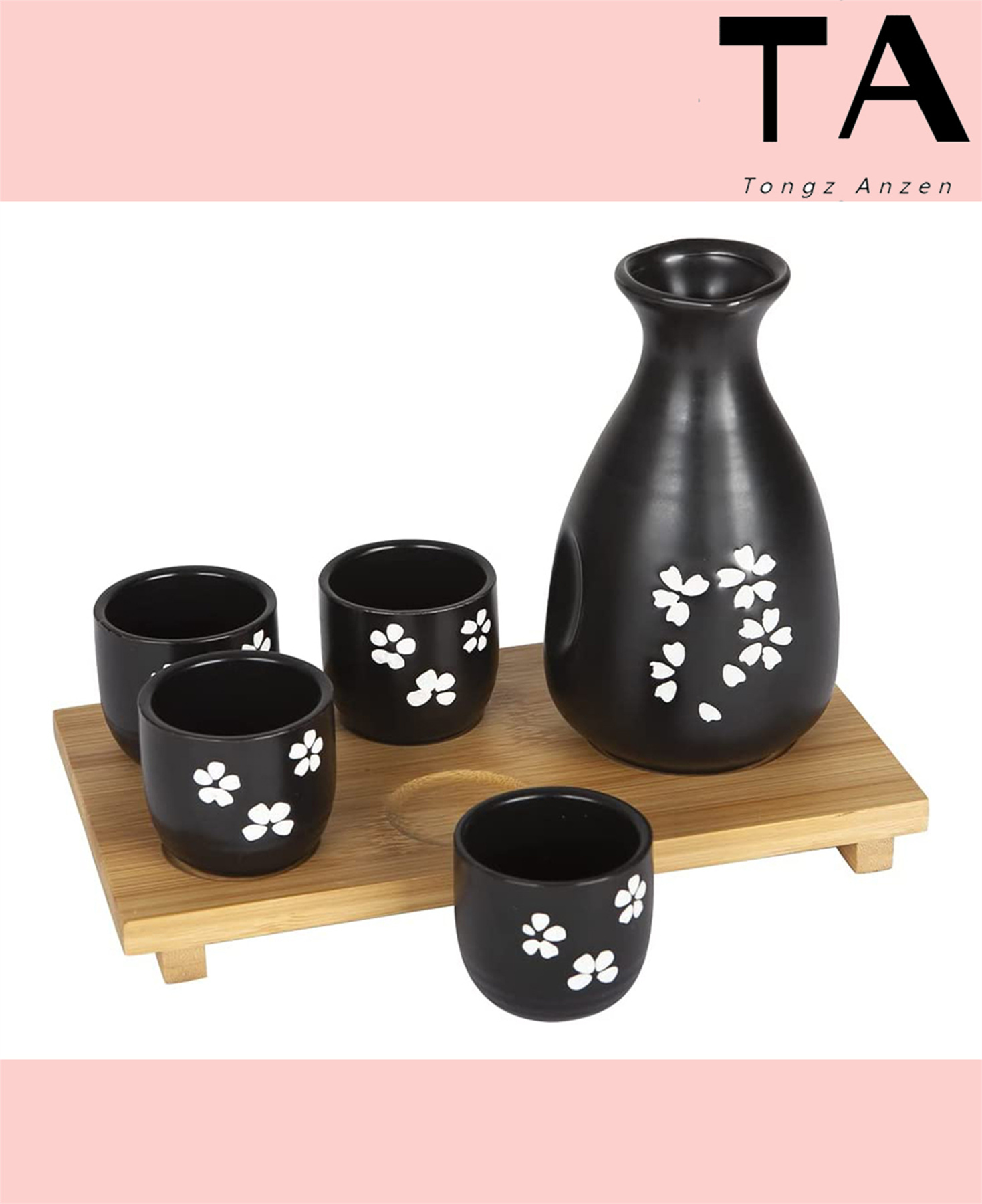 Durable Japanese Sake Ceramic 6pcs Set