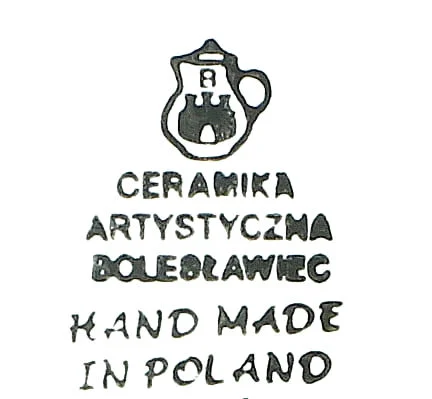 Blue Rose Polish Pottery Hummingbird 16 Piece Dinner Set with Small Coffee Mug