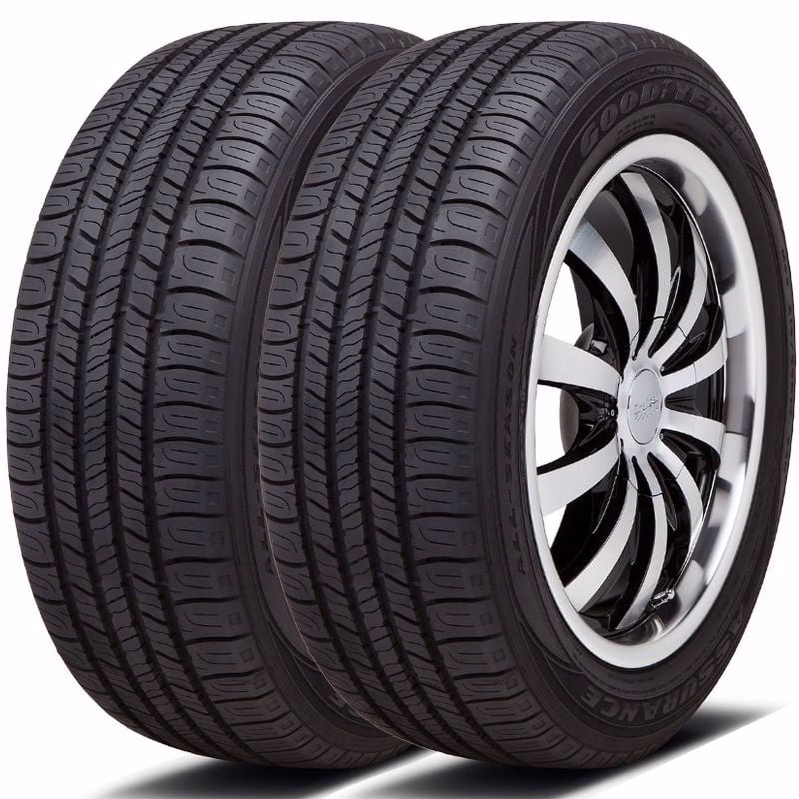 Pair of 2 Goodyear Assurance All-Season 225/50R17 94V 600AB 65,000 Mile Warranty Tires 407372374 / 225/50/17 / 2255017 Fits: 2012-15 Chevrolet Cruze LT, 2012-18 Ford Focus Electric