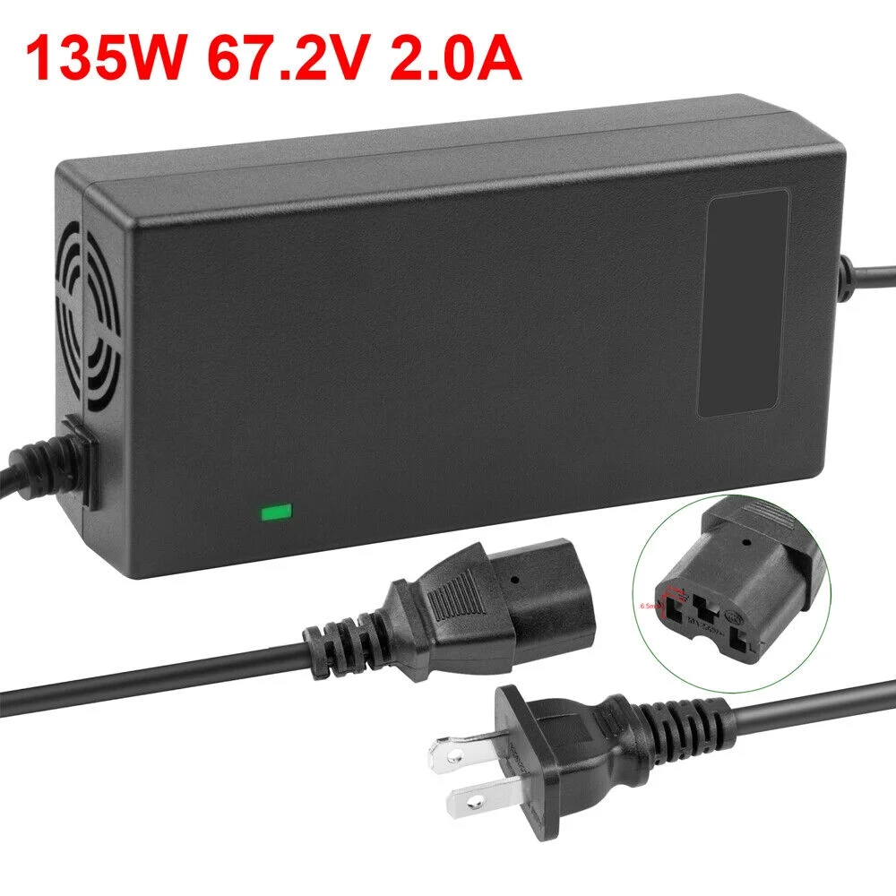 67.2V 2A Lithium Battery Charger For 60V Li-ion Battery Electric Bike Charger