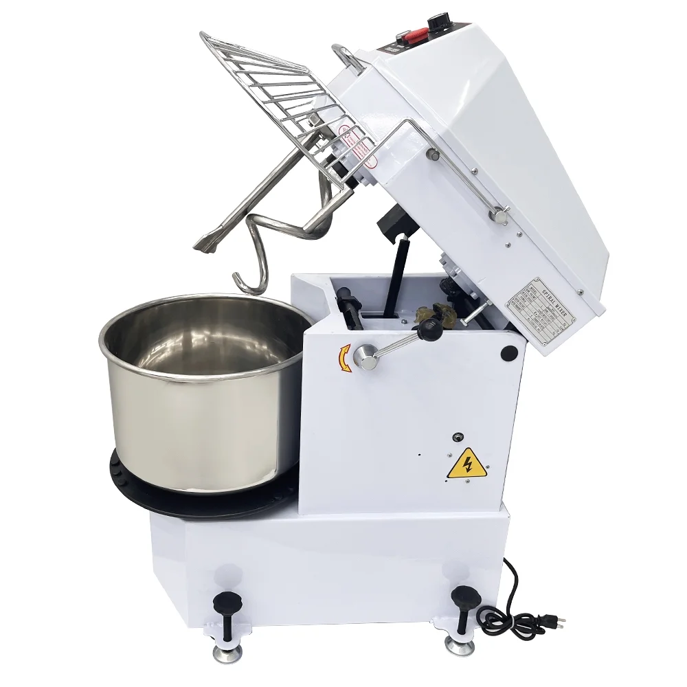 INTBUYING 20L Electric Dough Mixer Dual Rotating Dough Kneading Machine with Detachable Stainless Steel Bucket