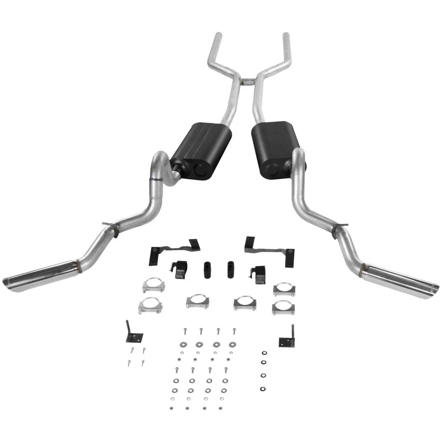 Flowmaster 17120 Header-back System - Dual Side Exit - American Thunder - Moderate/Aggressive Fits select: 1966-1972 CHEVROLET EL CAMINO, 1971-1972 GMC SPRINT