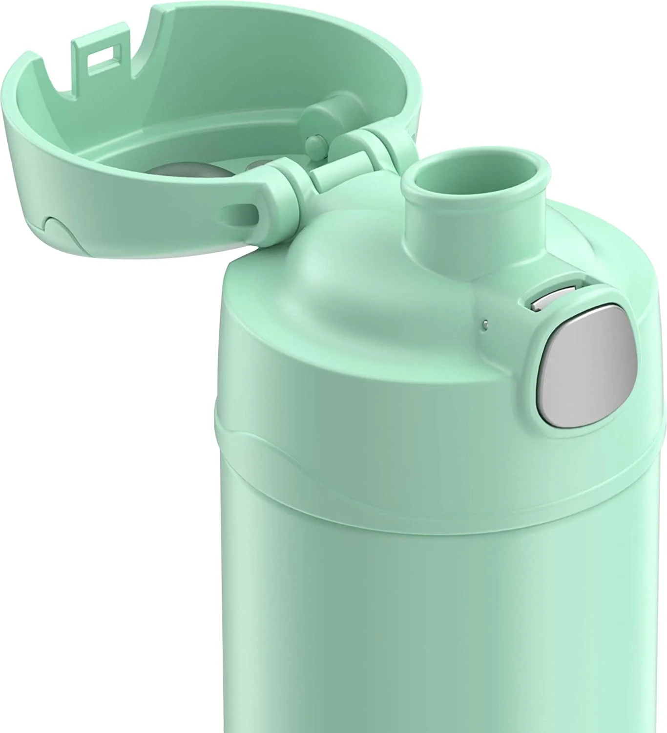 Thermos Funtainer Stainless Steel Water Bottle with Spout (16 oz, Sea Foam)