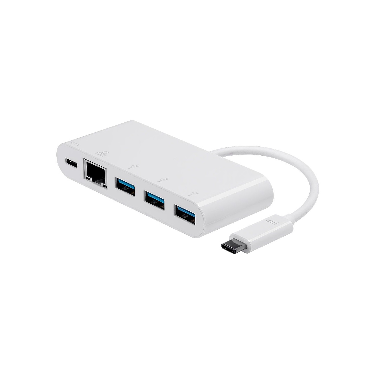 Monoprice Select Series USB-C to 3x USB-A 3.0 Gigabit Ethernet & USB-C (F) Adapter 115250