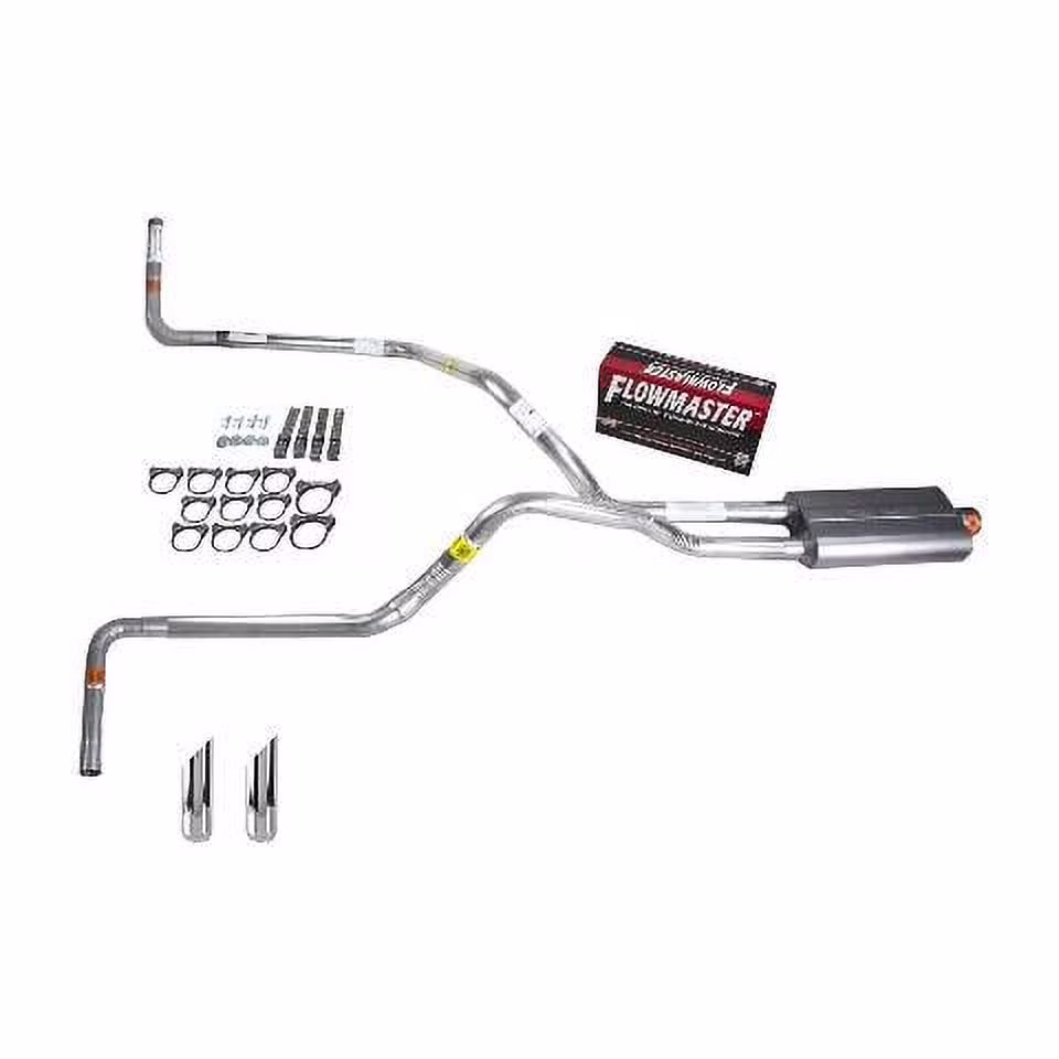 F150 95-97 dual exhaust 2.5 pipe Flowmaster 50 SW Tip Side Exit