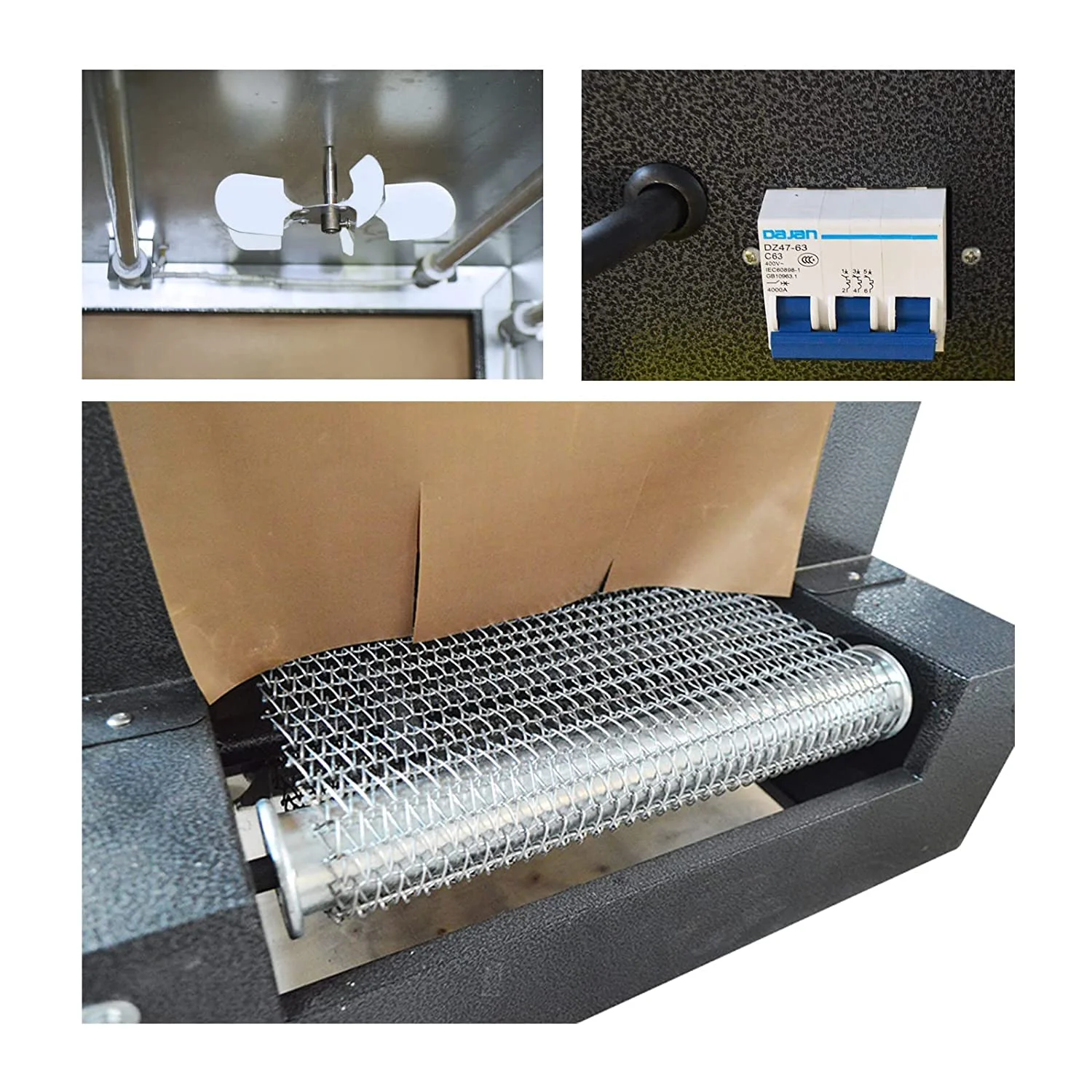 INTSUPERMAI Auto Heat Shrink Wrap Machine Thermal Film Shrink Tunnels Packaging Machine 220V