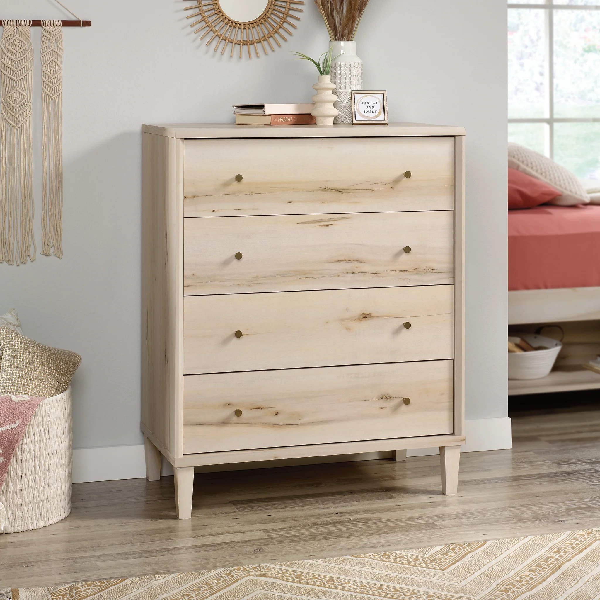 Sauder Willow Place 4 Drawer Chest, Pacific Maple Finish