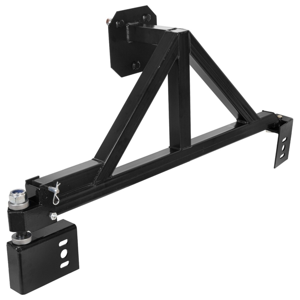 Tire Carrier Mount W/Drop Down Option Compatible With All For 03-09 H2 H2 Black