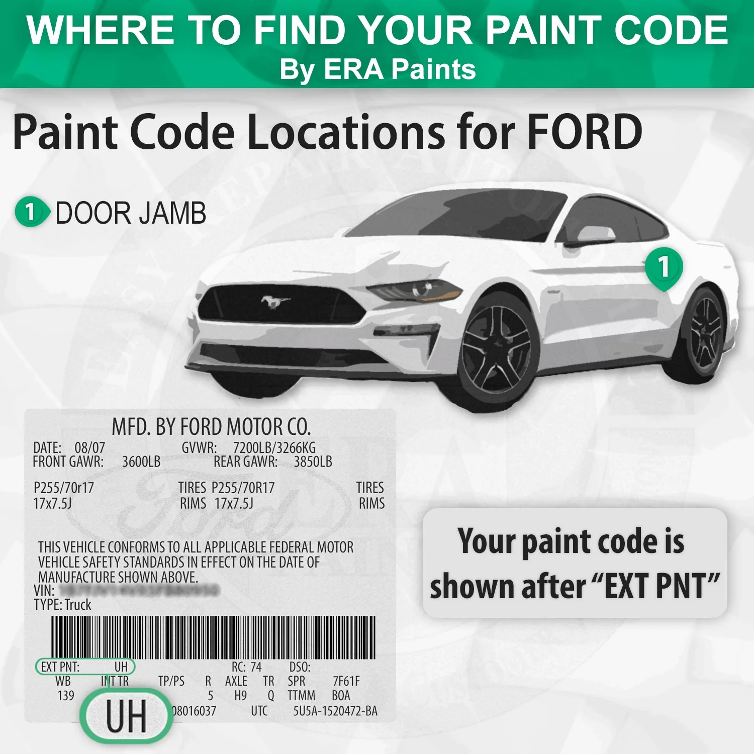 For FORD (M7 - Light Blue Metallic) Exact Match Aerosol Spray Touch Up Paint and 2K Clearcoat - Pick Your Color