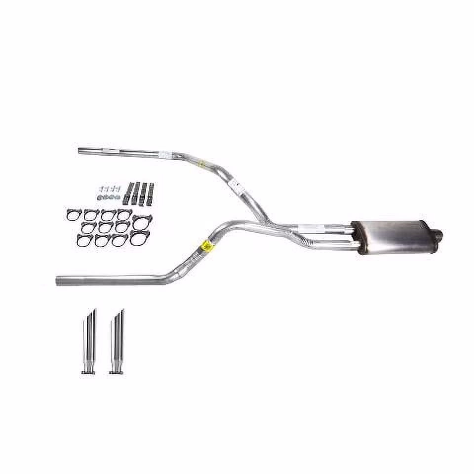 S10 / S15 83-94 dual exhaust 2.5 pipe Stainless muffler SC Tip