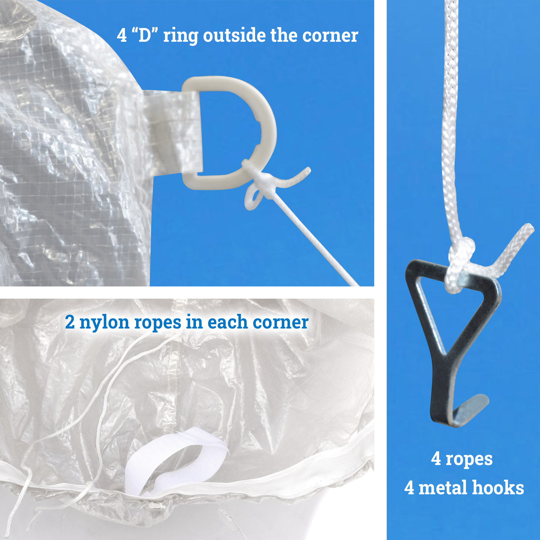 YardGrow 10'x10' Replacement Gazebo Top Canopy Transparent Waterproof Protective Cover Only