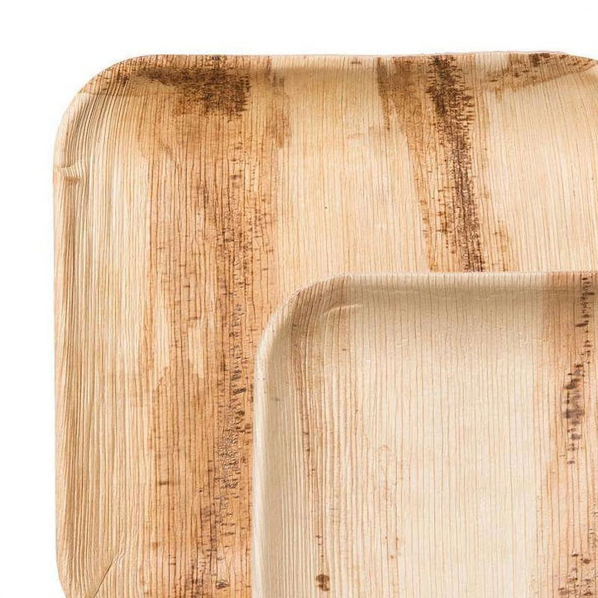 Square Palm Leaf Eco Friendly Disposable Dinnerware Value Set (100 Guests)