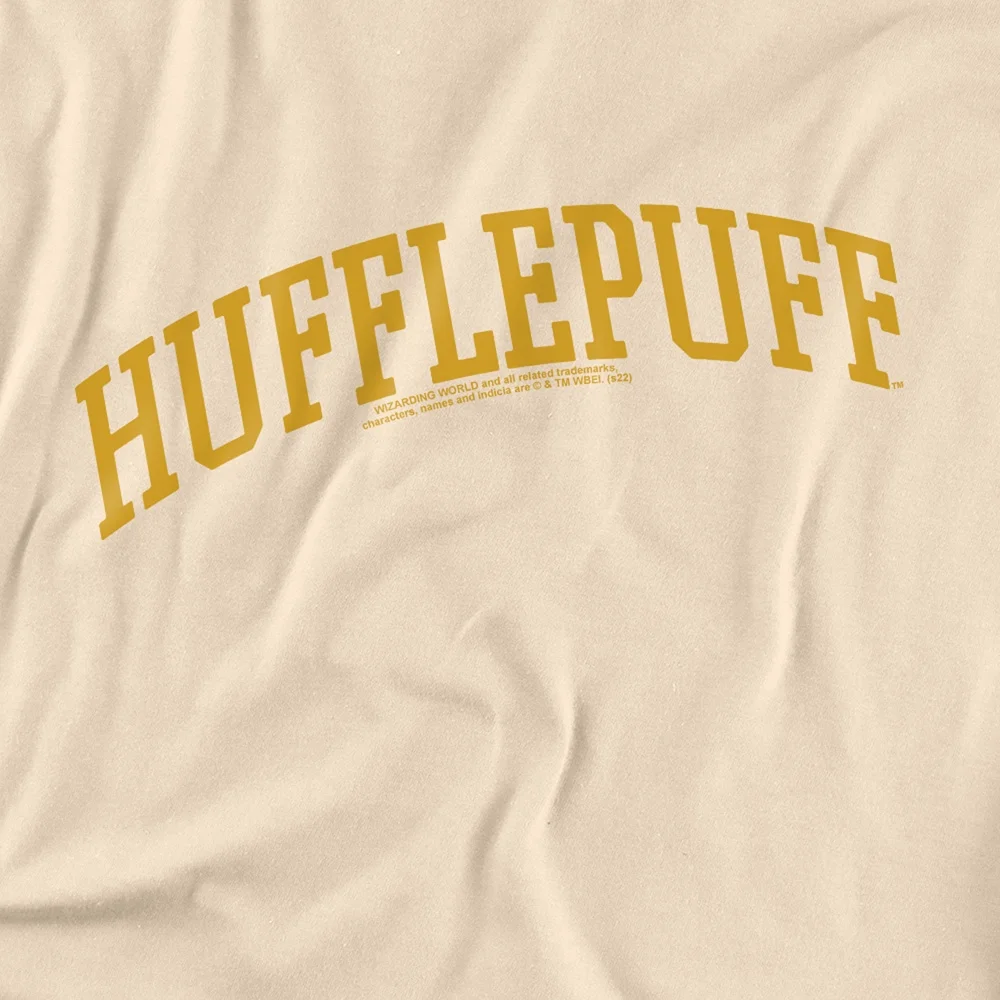 Harry Potter Hufflepuff Collegiate Women's Boxy Cropped T Shirt