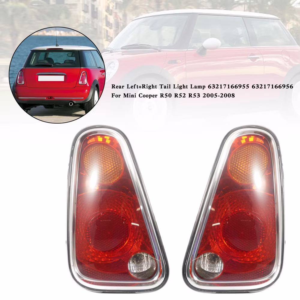 Rear L+R Tail Light Lamp 63217166955 56 For Mini Cooper R50 R52 R53 2005-2008