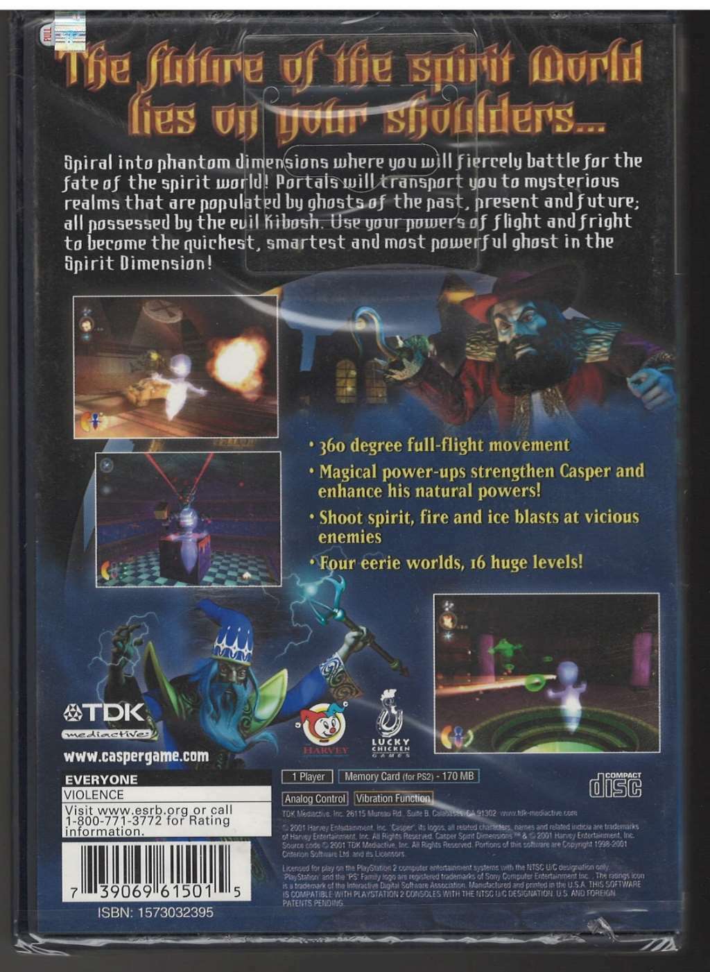 Casper Spirit Dimensions PS2 (Brand New Factory Sealed US Version) Playstation 2-739069615015