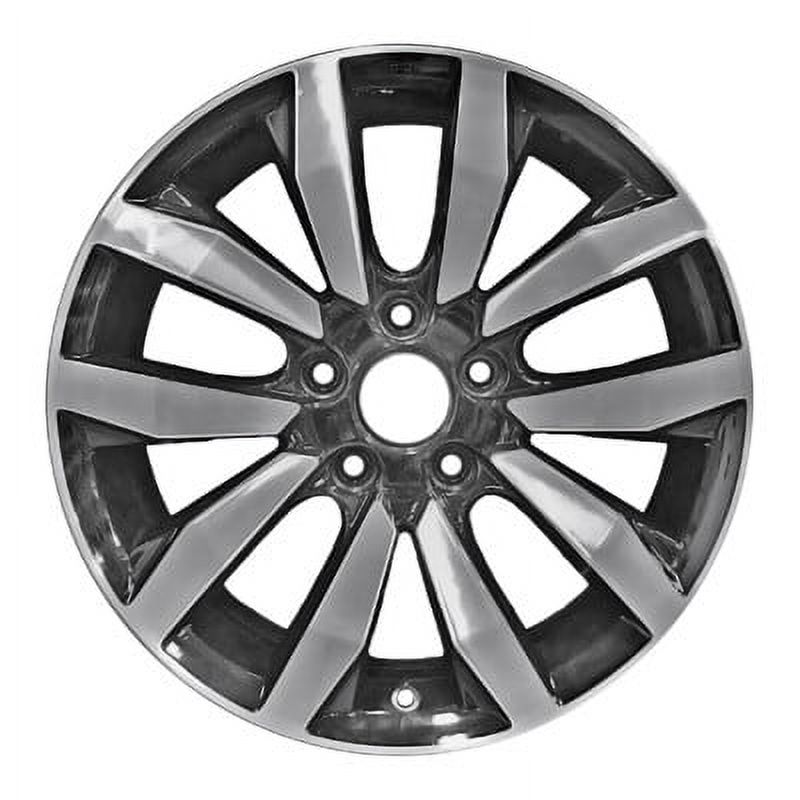 KAI 17 X 7 Reconditioned OEM Aluminum Alloy Wheel, Machined and Black, Fits 2014-2015 Honda Civic Coupe