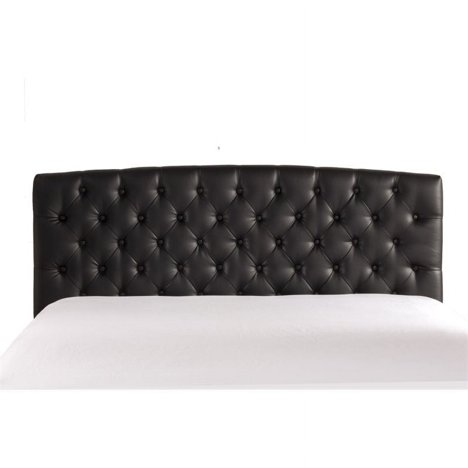 2 Piece Black Queen Headboard and Queen Bed Frame Set