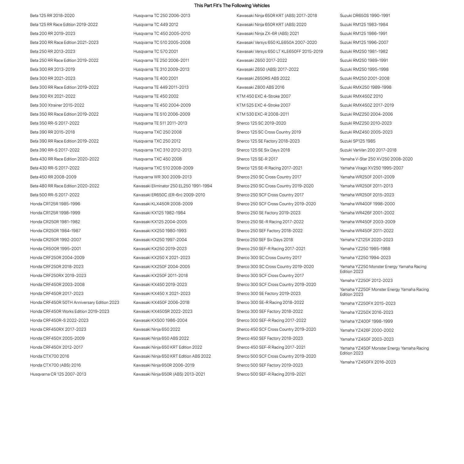 Primary Drive 520 ORH X-Ring Chain 520 X 114 Professional Motorbike Chain for Sherco 250 SCF Cross Country 2017, 2019-2020 with Master Link | Powersport Spares, Dirt Bike Parts