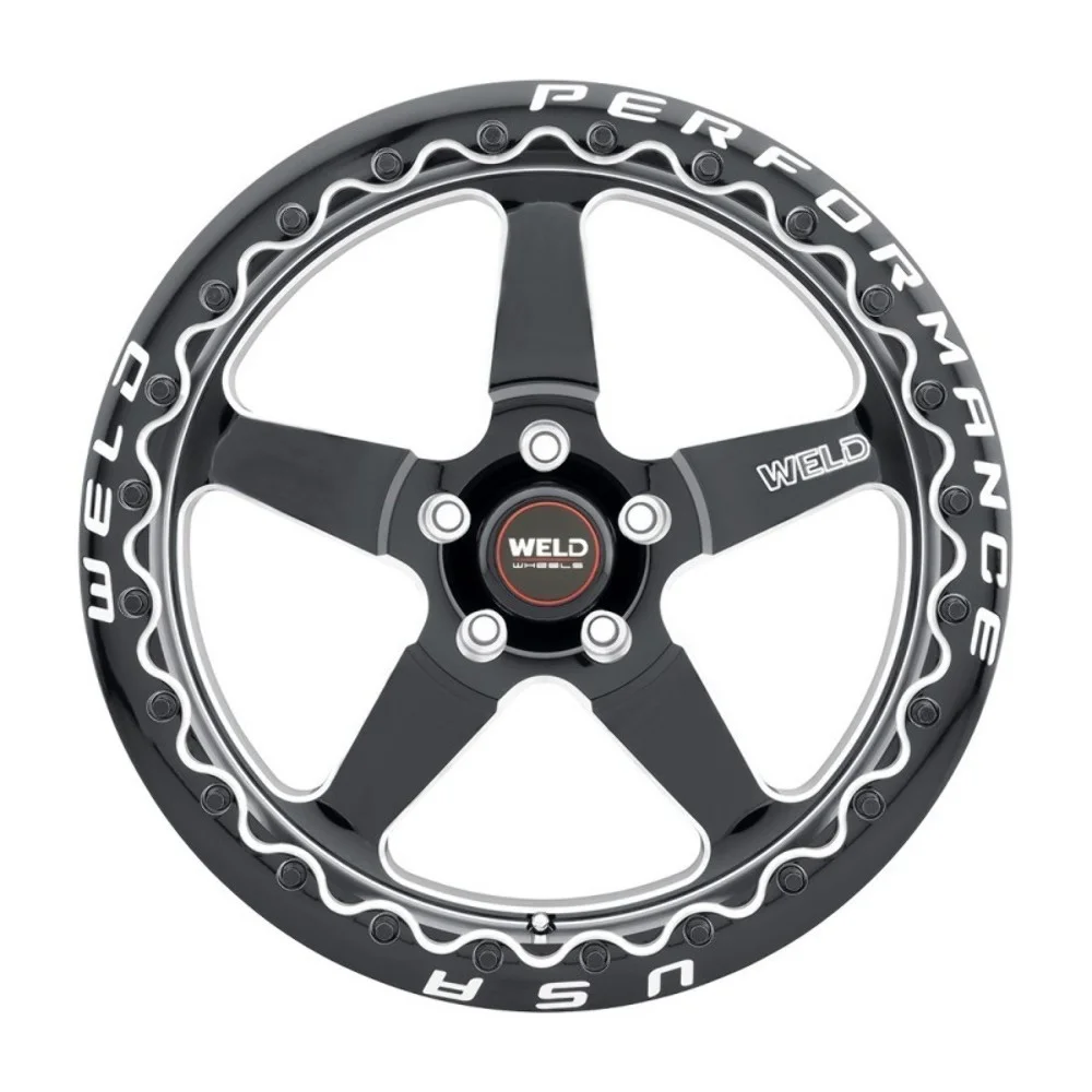 17x10 WELD Performance S904 Ventura BEADLOCK Black Milled Wheel 5x4.5 (0mm)