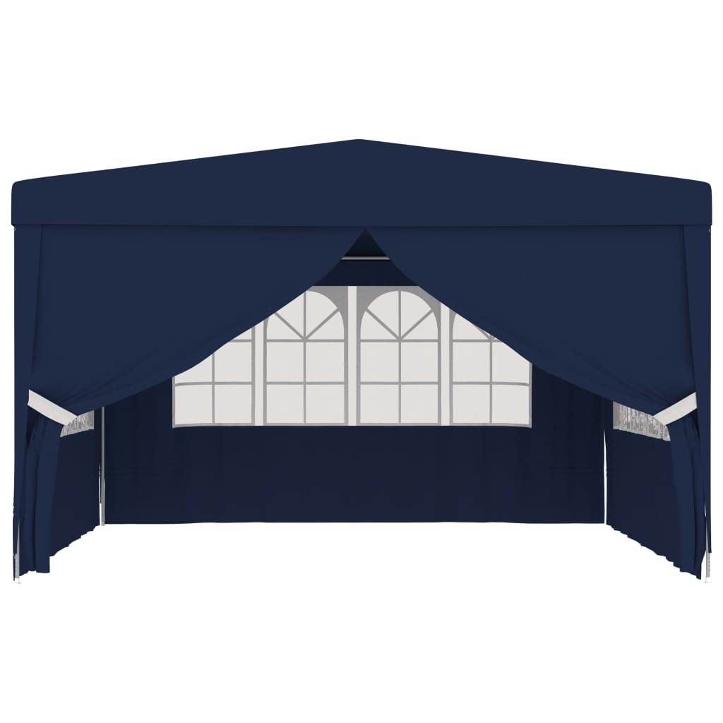 Carevas Professional Party Tent with Side Walls 13.1'x13.1' Blue 0.3 ozft²