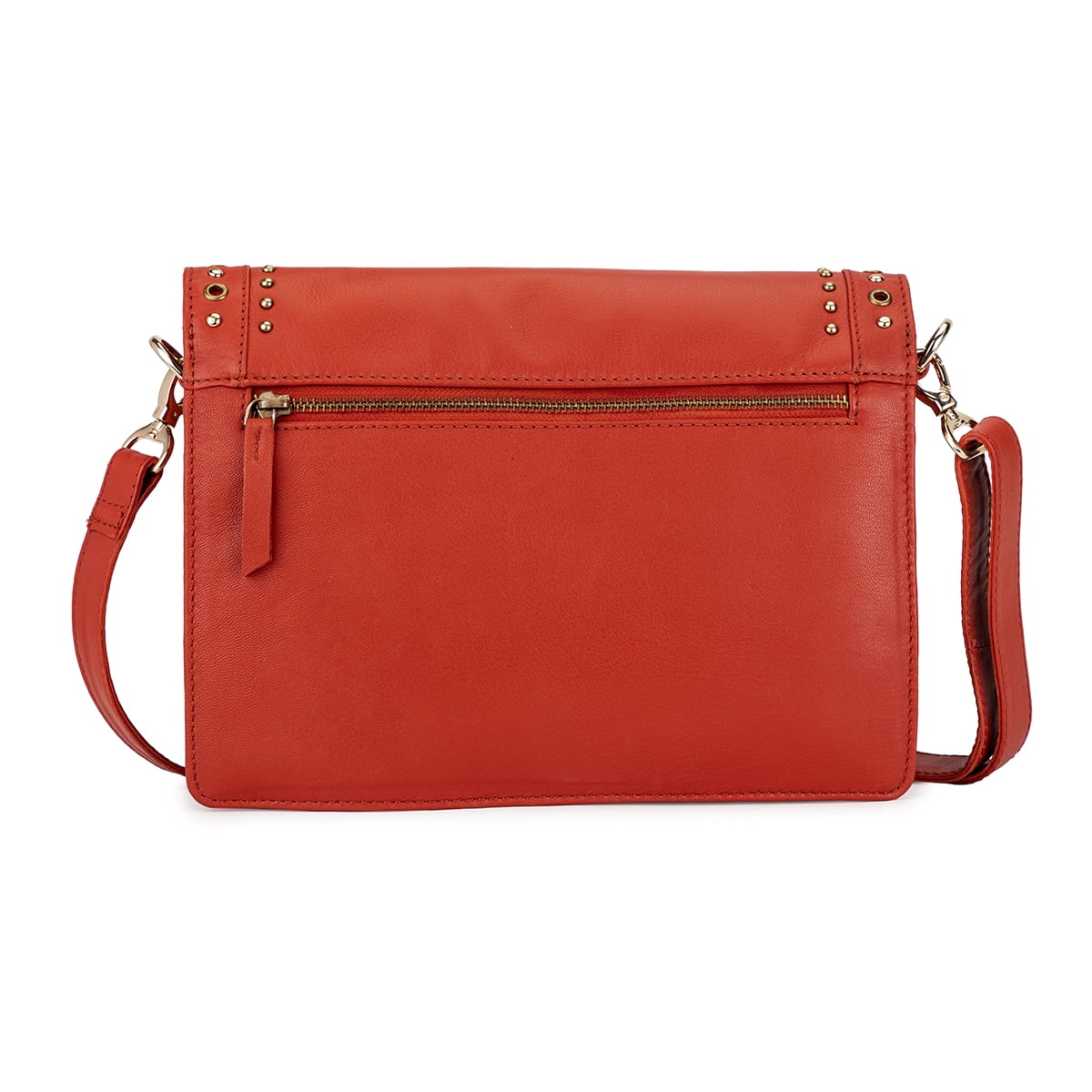 Abelardo Red Leather Sling Bag with Urban Detachable Strap
