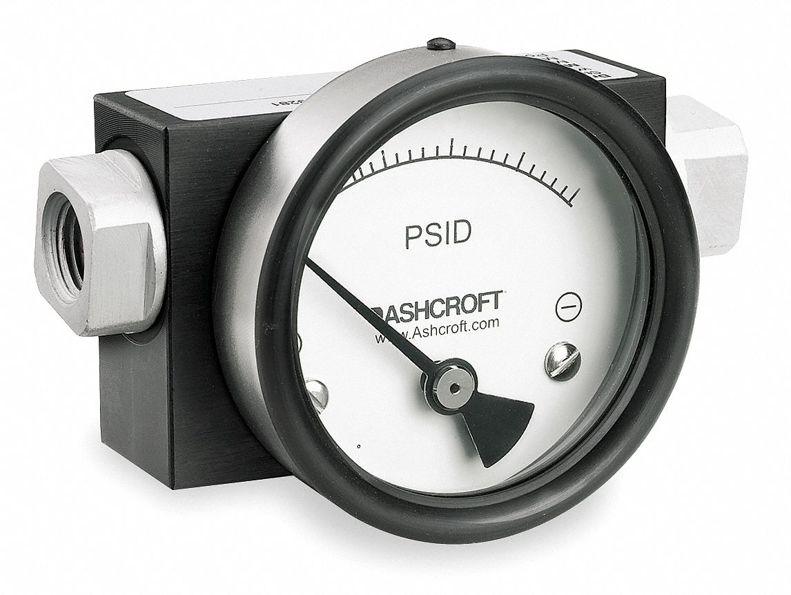 Ashcroft Pressure Gauge,0 to 100 psi  351130FD25SXCYLM100PSID