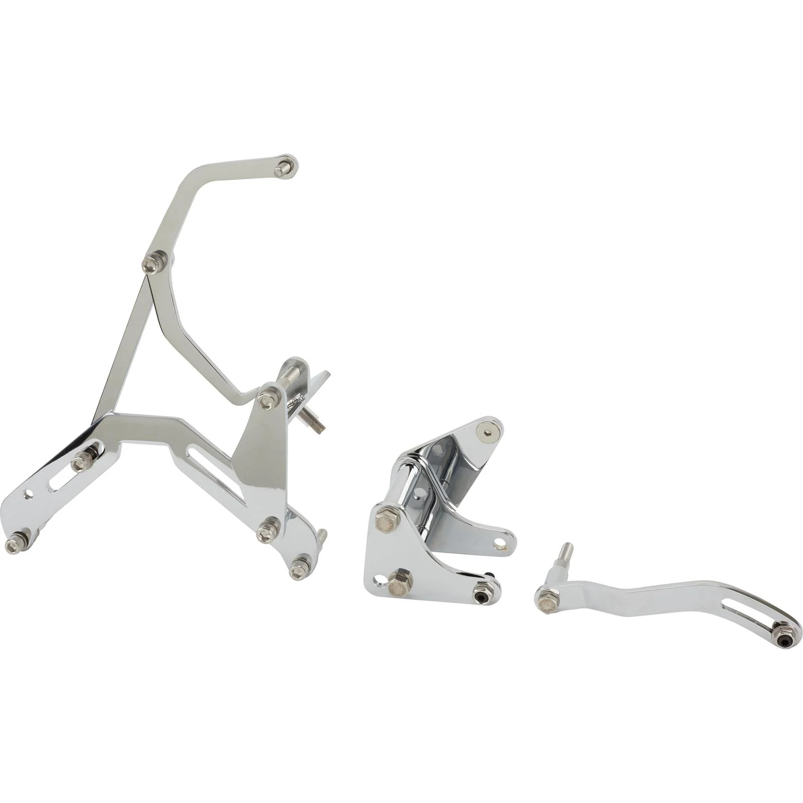 Bills Hot Rod Co. BBC Alternator and P/S Brackets, Chrome