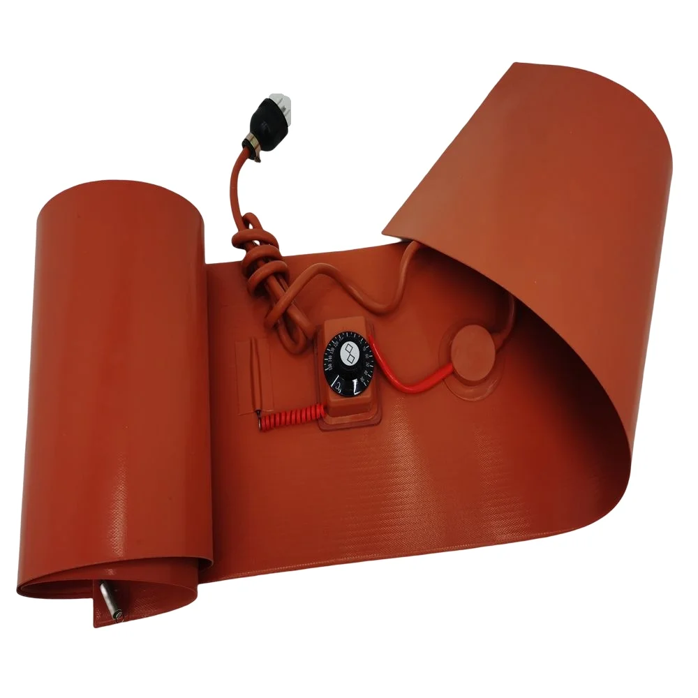 Techtongda 2KW Rubber Heater Silicone Heating Blanket Oil Drum Heater