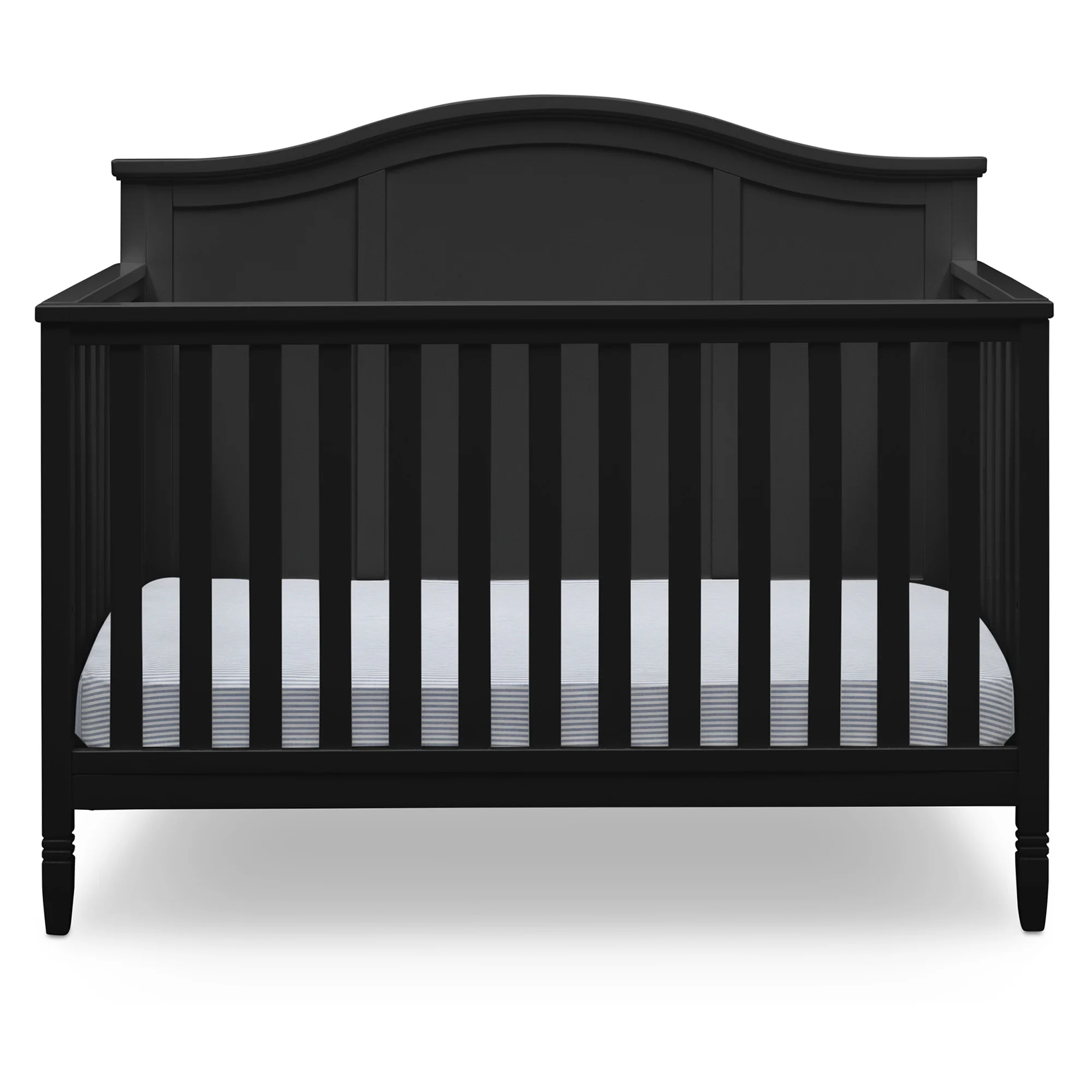 Delta Children Madrid 5-in-1 Convertible Baby Crib, Black