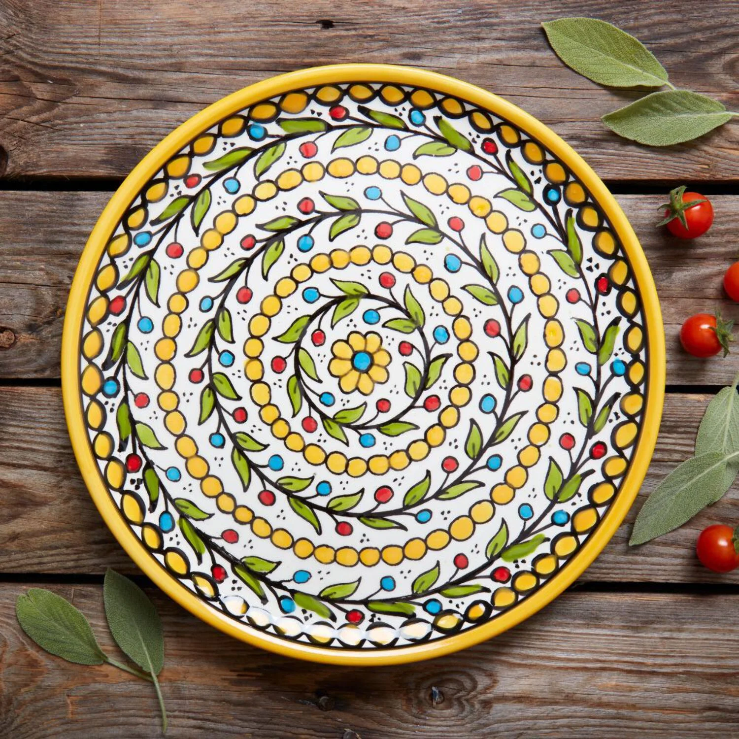 Ceramic Palestine Dinner Plates Set