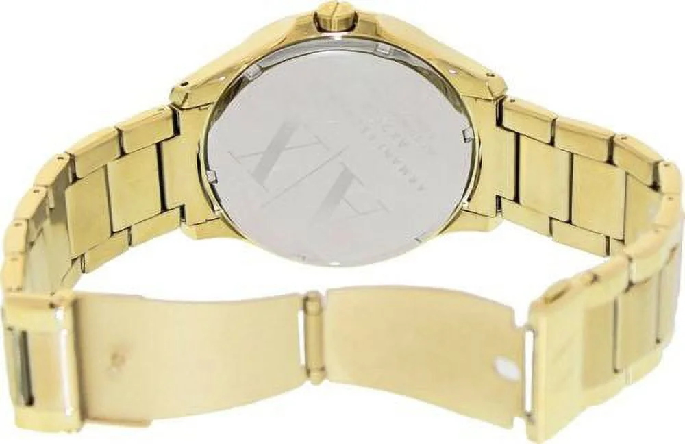 Armani Exchange Black Dial Gold PVD Men's Watch AX2122