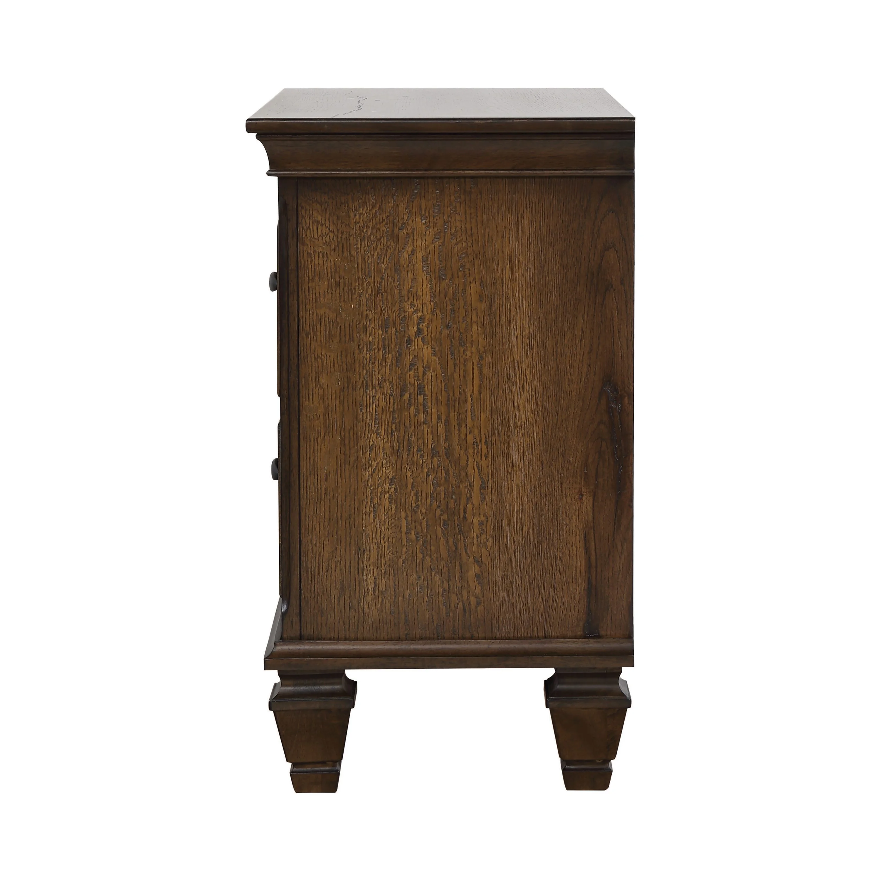Coaster 200972-CO 2 Drawer Nightstand, Burnished Oak