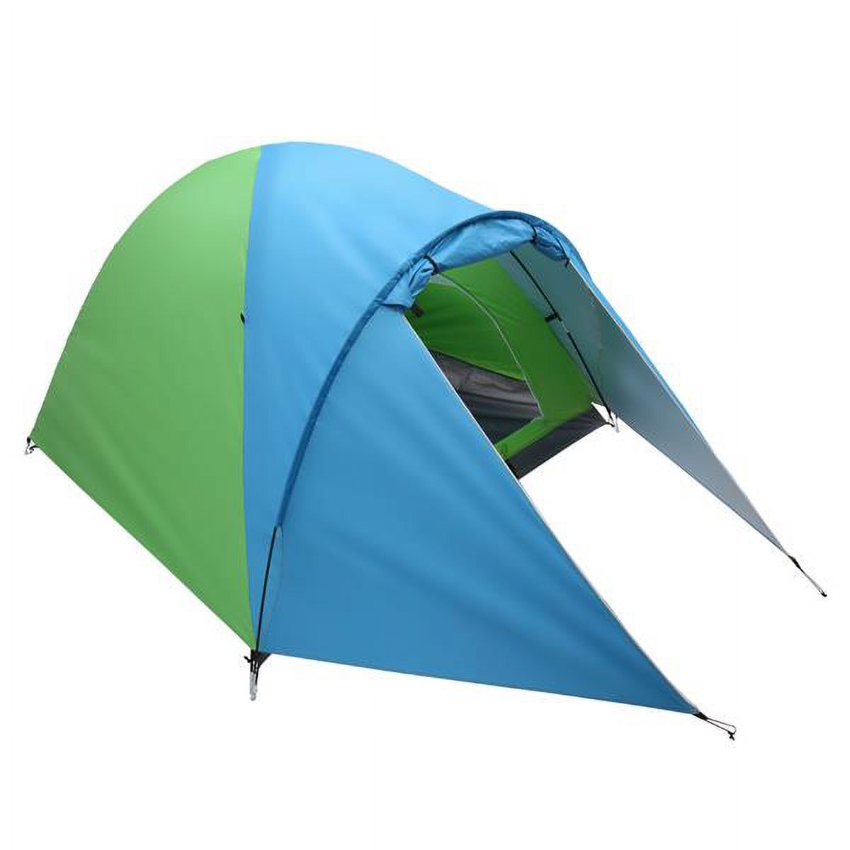 4-Person Double Layer Family Camping Tent Outdoor Instant Cabin Tent for Hiking